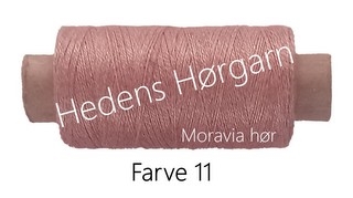 Moravia Hør 40/2 farve 11 Gl. rosa